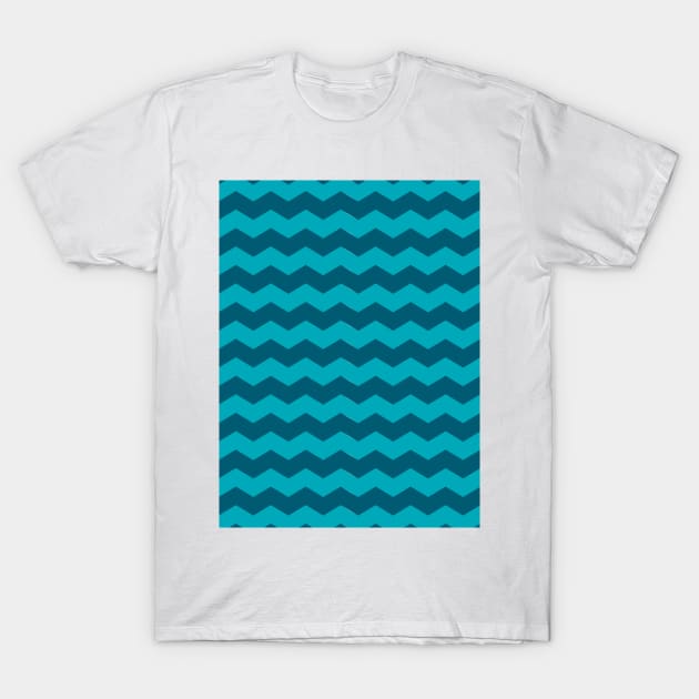 Teal Chevrons T-Shirt by PSCSCo